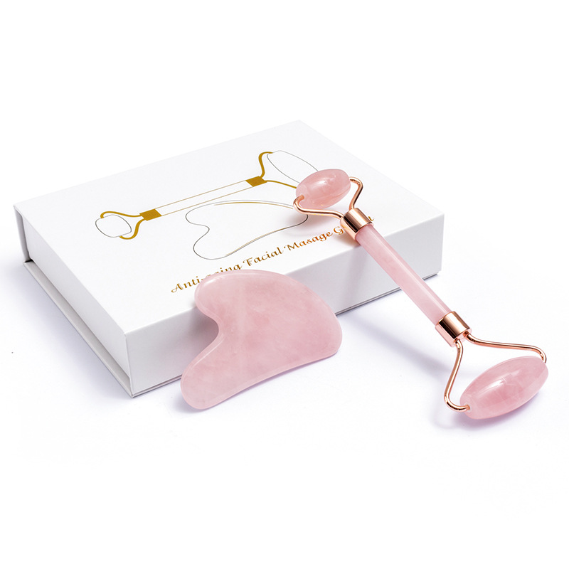 Natural Rose Quartz Jade Rolle - Jade Roller Stone recension och pris