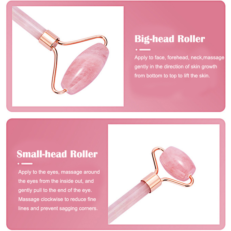 Natural Rose Quartz Jade Rolle - Jade Roller Stone recension och pris