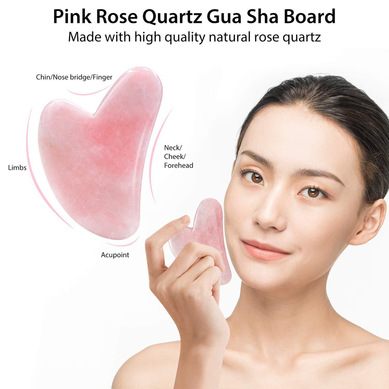 Natural Rose Quartz Jade Rolle - Jade Roller Stone recension och pris