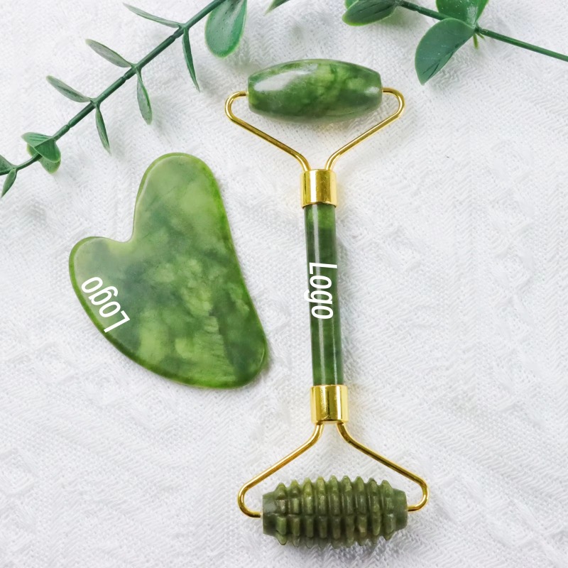 Jade Spike Roller & Gua Sha Se - Jade Roller Stone recension och pris