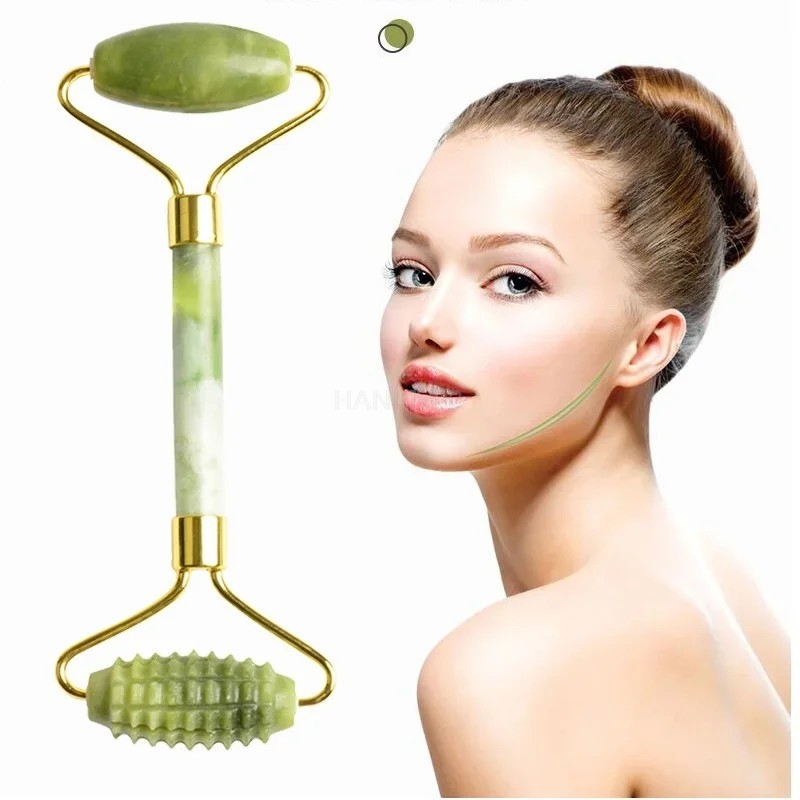 Facial Jade Massage Roller Set - Jade Roller Stone recension och pris