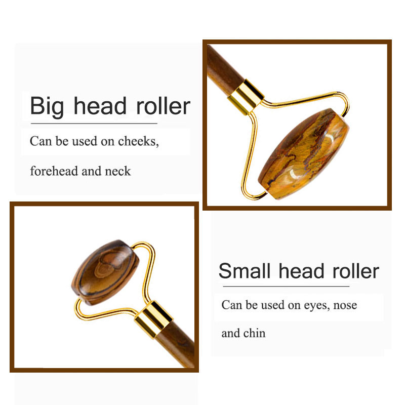Natural Tiger Eye Jade Roller  - Jade Roller Stone recension och pris