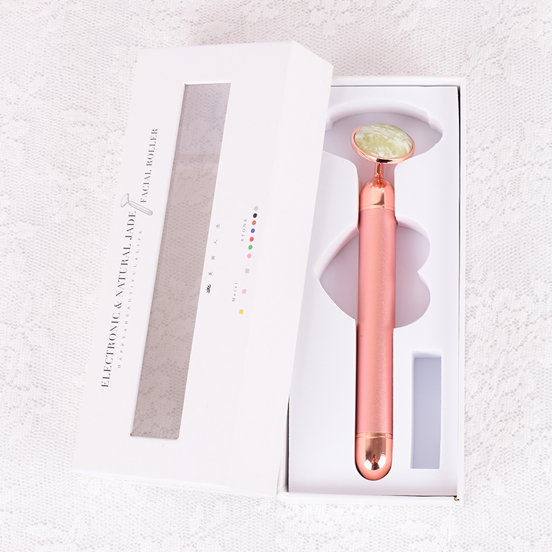 Natural Stone Rose Gold Electr - Jade Roller Stone recension och pris