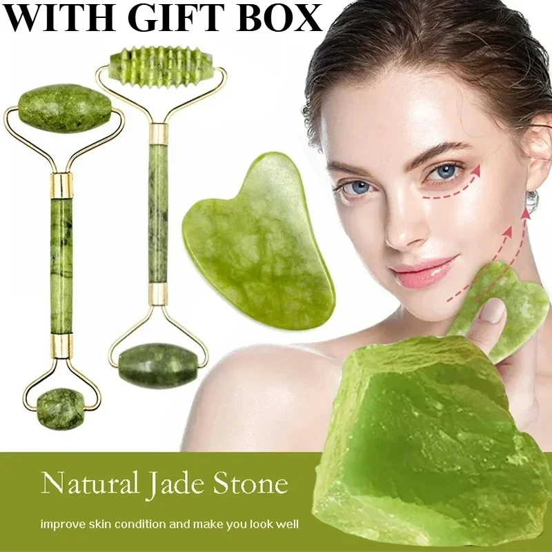 Natural Jade Roller Face Gua S - Jade Roller Stone recension och pris