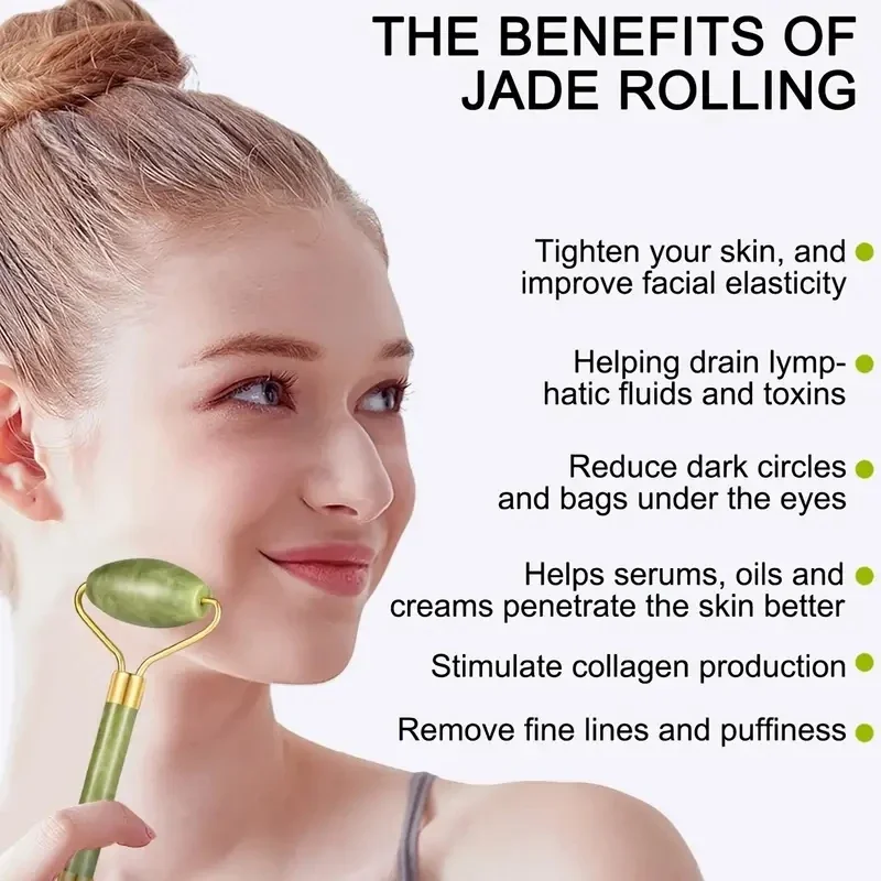 Natural Jade Roller Face Gua S - Jade Roller Stone recension och pris